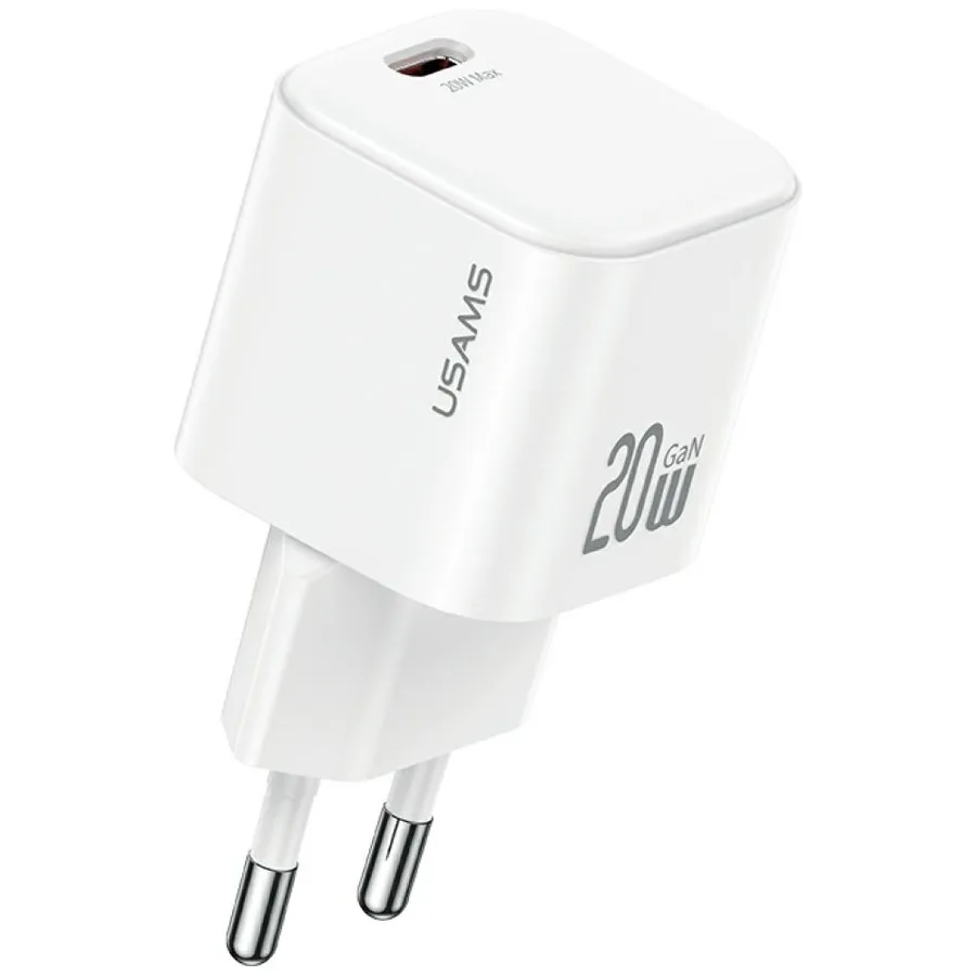 Ładowarka USAMS sieciowa JO Series CC260 20W USB-C + kabel USB-C/Lightning 1m biała — zdjęcie producenta Ładowarka USAMS sieciowa JO Series CC260 20W USB-C + kabel USB-C/Lightning 1m biała — zdjęcie producenta