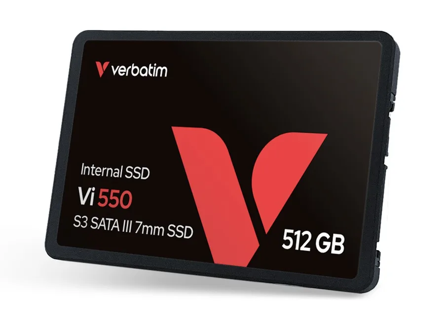 Dysk Verbatim SSD wewnętrzny 512GB 2,5cala VI550 S3 Sata III czarny — zdjęcie producenta