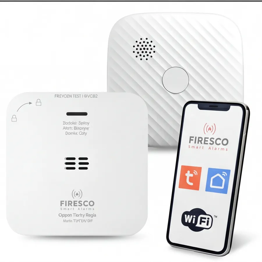 Zestaw czujników FIRESCO czujnik czadu + dymu z WiFi Zestaw czujników FIRESCO czujnik czadu + dymu z WiFi