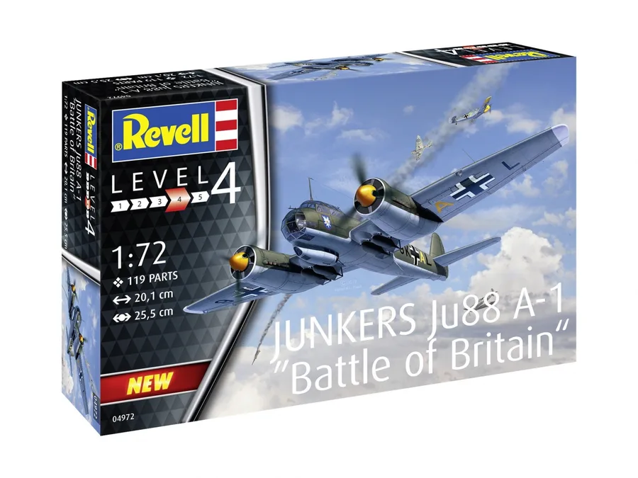 Revell Model plastikowy Junkers Ju88 A-1 Battle of Britain — zdjęcie producenta