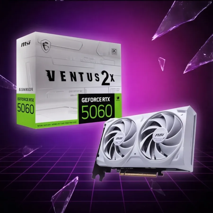 Karta MSI graficzna GeFroce RTX 5060 8G VENTUS 2X OC WHITE — zdjęcie główne, smartu.eu Karta MSI graficzna GeFroce RTX 5060 8G VENTUS 2X OC WHITE — zdjęcie główne, smartu.eu