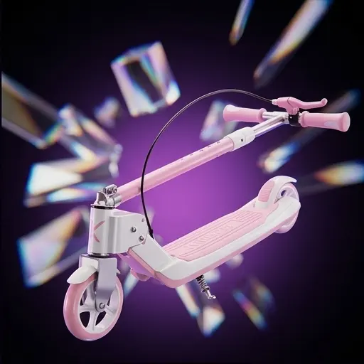 Świecące koła LED hulajnogi Trike Fix - czerwony i zielony blask podczas jazdy Świecące koła LED hulajnogi Trike Fix - czerwony i zielony blask podczas jazdy