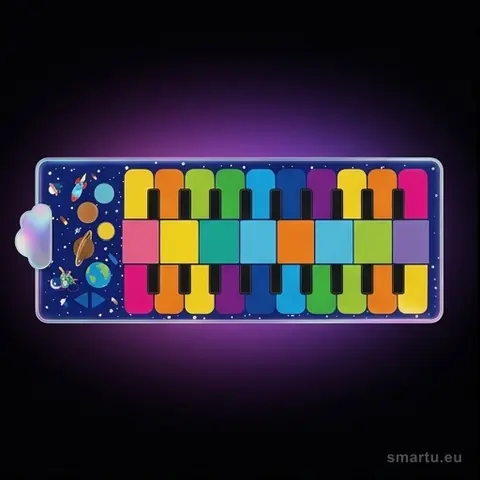 Interaktywna mata taneczna dla dzieci 8 instrumentów 10 melodii pianinko grające KX2929