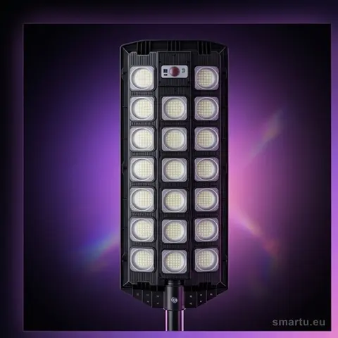 Solarna lampa LED zewnętrzna 60W 20000lm czujnik ruchu pilot IP65 ogród podjazd KX3093 Solarna lampa LED zewnętrzna 60W 20000lm czujnik ruchu pilot IP65 ogród podjazd KX3093