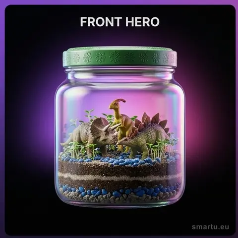 Terrarium hodowla dinozaurów z lampką nocną LED i projektorem, zestaw edukacyjny dla dzieci 6+ KX3644 Terrarium hodowla dinozaurów z lampką nocną LED i projektorem, zestaw edukacyjny dla dzieci 6+ KX3644