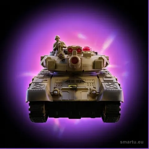 Czołg RC War Tank 9993 2.4 GHz pustynny, zdalnie sterowany z IR walką i efektami