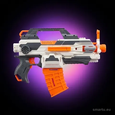 Karabin na piankowe strzałki Blaster Modular 4w1 z latarką, magazynkami i kolbą, 30 strzałek, dla dzieci 6+