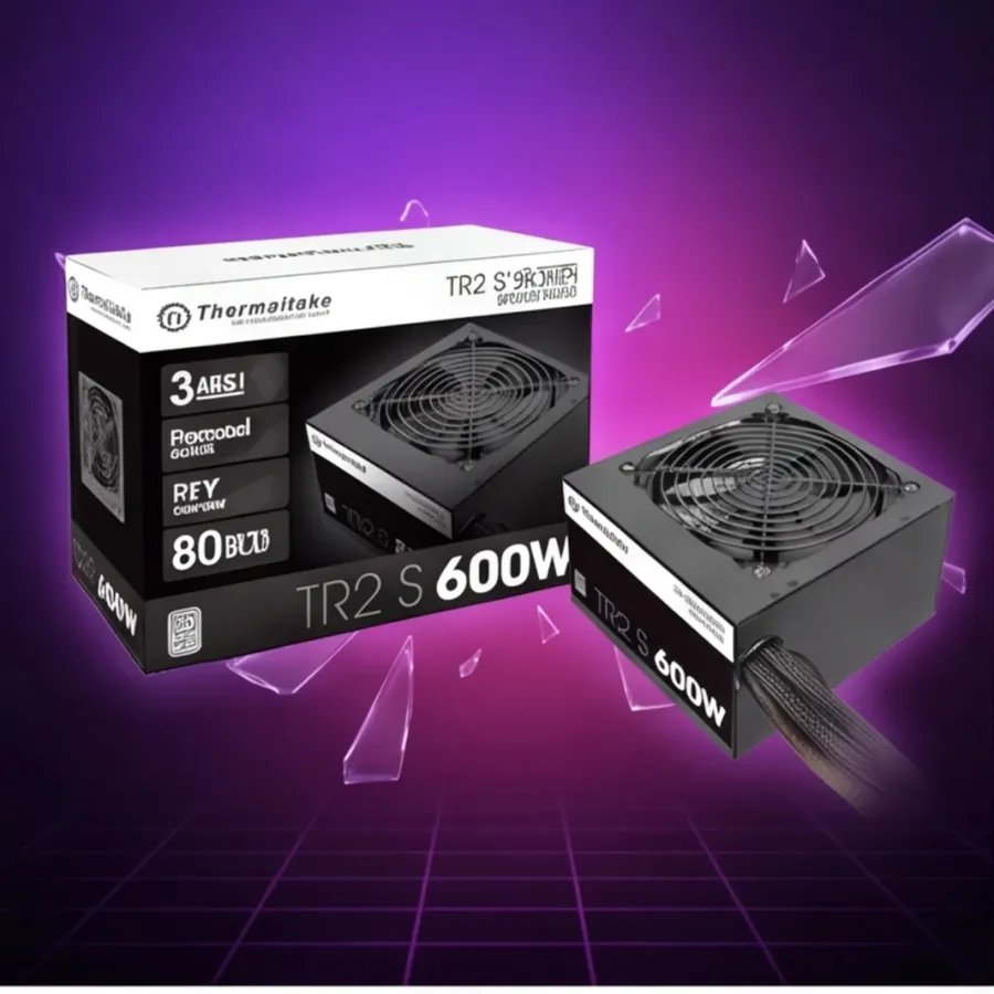 Zasilacz Thermaltake TR2 S Black 600W (80+ 230V EU, 2xPEG, 120mm, Single Rail) — zdjęcie główne, smartu.eu