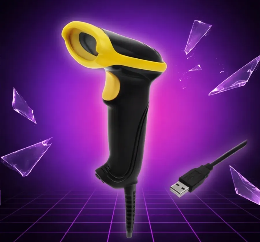 Qoltec Laserowy czytnik kodów 1D | 2D | USB |Czarny — zdjęcie główne, smartu.eu