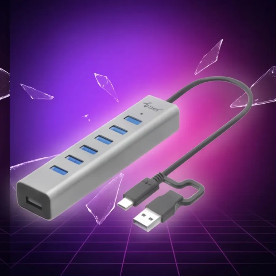 Hub i-tec USB-C Charging Metal HUB 7 Port — zdjęcie główne, smartu.eu