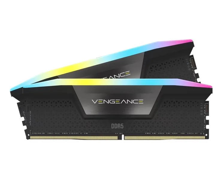 Corsair Pamięć DDR5 Vengeance RGB 32GB/6000 (2x16GB) CL38 Intel XMP — zdjęcie producenta Corsair Pamięć DDR5 Vengeance RGB 32GB/6000 (2x16GB) CL38 Intel XMP — zdjęcie producenta