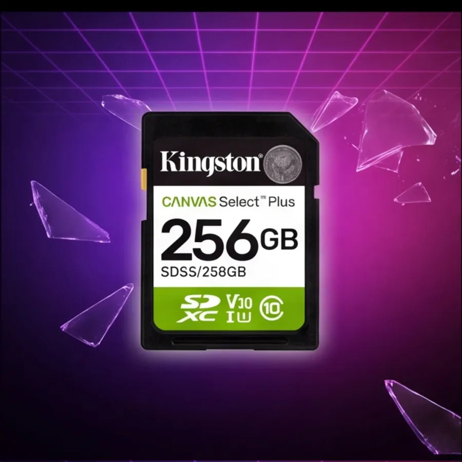 Karta Kingston pamięci SD 256GB Canvas Select Plus Gen3 150MB/s — zdjęcie główne, smartu.eu Karta Kingston pamięci SD 256GB Canvas Select Plus Gen3 150MB/s — zdjęcie główne, smartu.eu