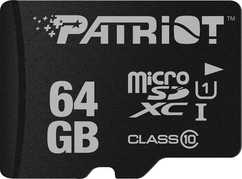 Karta Patriot pamięci MicroSDXC 64GB LX Series — zdjęcie producenta Karta Patriot pamięci MicroSDXC 64GB LX Series — zdjęcie producenta