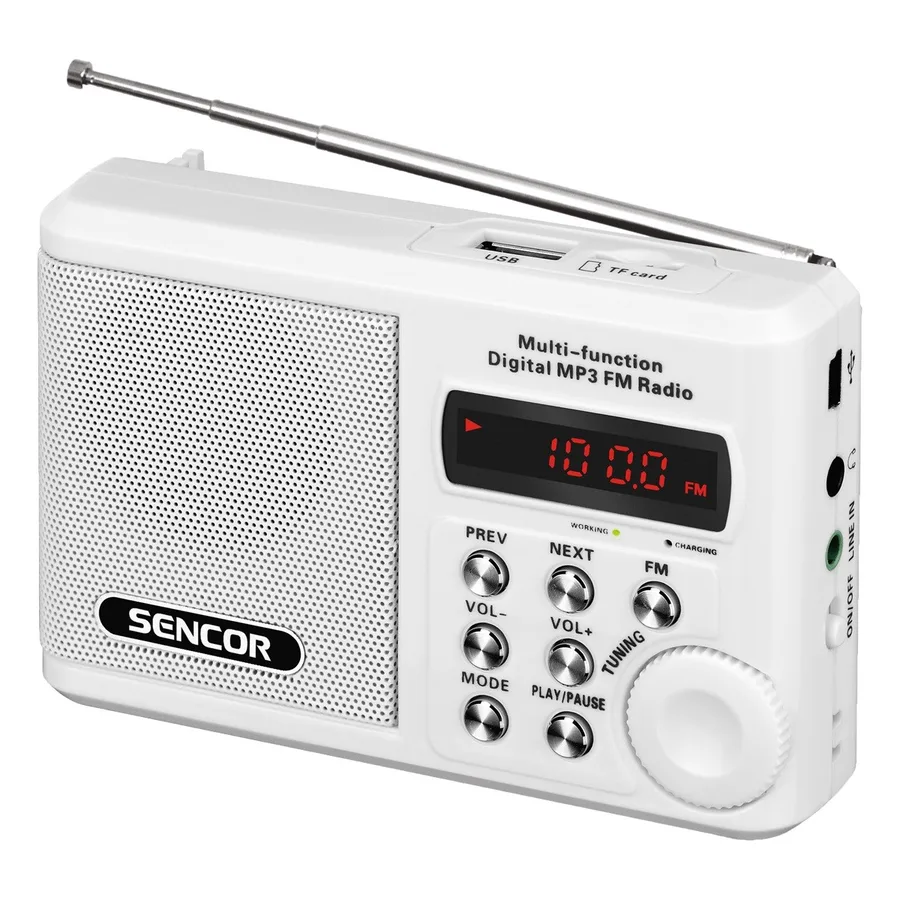 Sencor SRD 215 W Radio z USB,MP3,SD — zdjęcie producenta