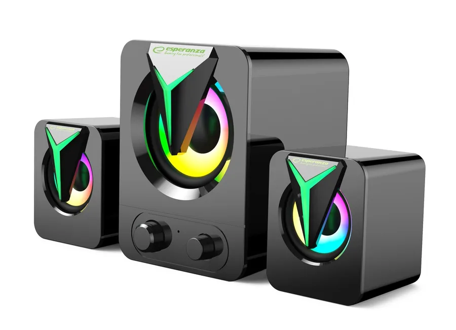 Głośniki Esperanza 2.1 USB Rainbow Soprano — zdjęcie producenta