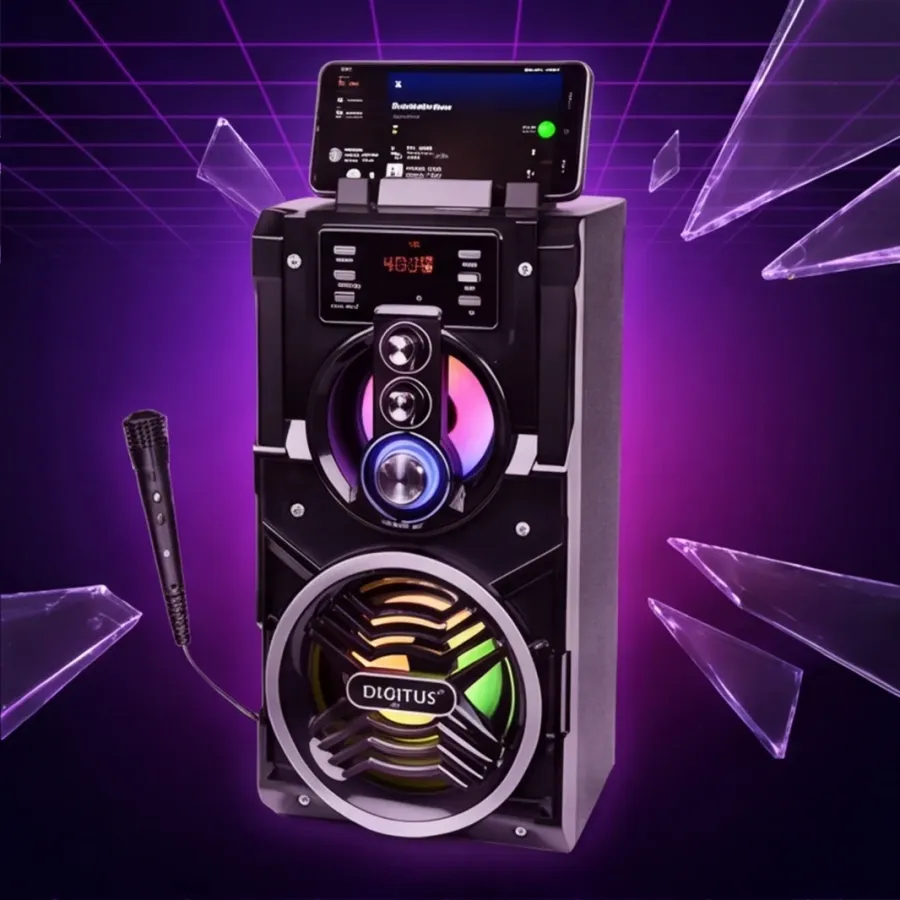 Głośnik SQUEAK Bluetooth 5.1 z karaoke 20W SQ1000 Beatboxer — zdjęcie główne, smartu.eu Głośnik SQUEAK Bluetooth 5.1 z karaoke 20W SQ1000 Beatboxer — zdjęcie główne, smartu.eu