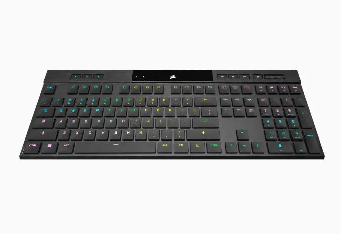 Klawiatura Corsair K100 RGB Air Wireless Ultra Thin Cherry MX — zdjęcie producenta Klawiatura Corsair K100 RGB Air Wireless Ultra Thin Cherry MX — zdjęcie producenta