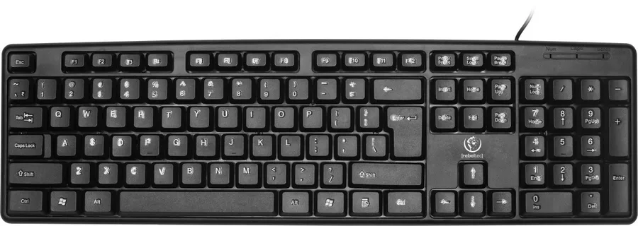 Klawiatura Rebeltec przewodowa USB UNO 1,8m — zdjęcie producenta