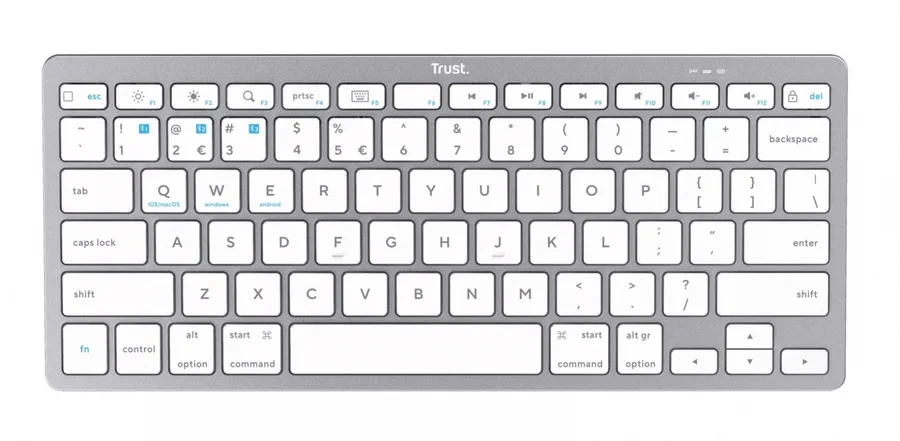 Klawiatura Trust Basics Bluetooth US — zdjęcie producenta Klawiatura Trust Basics Bluetooth US — zdjęcie producenta