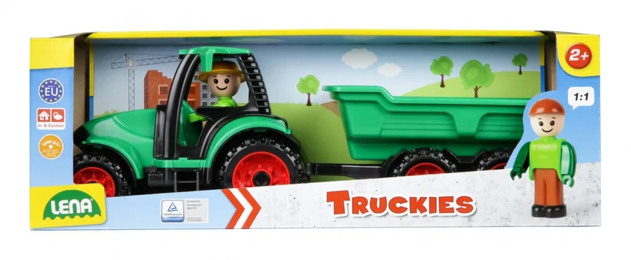 Lena Traktor z przyczepą 38 cm Truckies — zdjęcie producenta