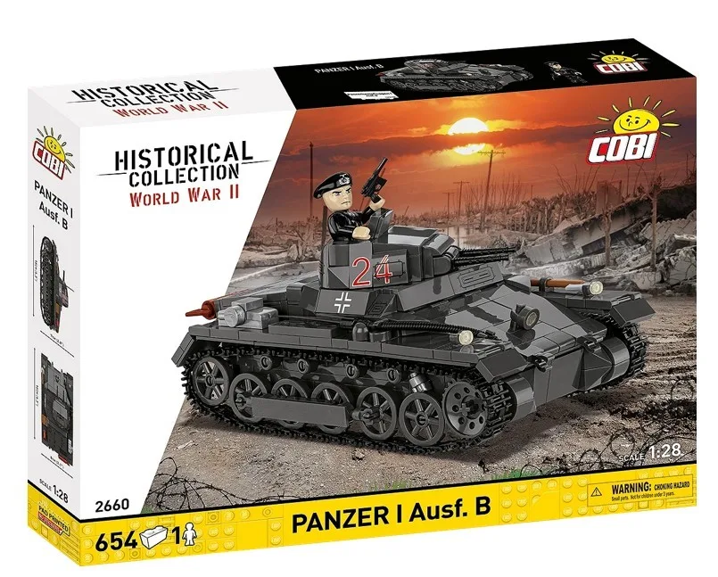 Cobi Klocki Klocki Panzer I Ausf.B 654 elementy — zdjęcie producenta Cobi Klocki Klocki Panzer I Ausf.B 654 elementy — zdjęcie producenta