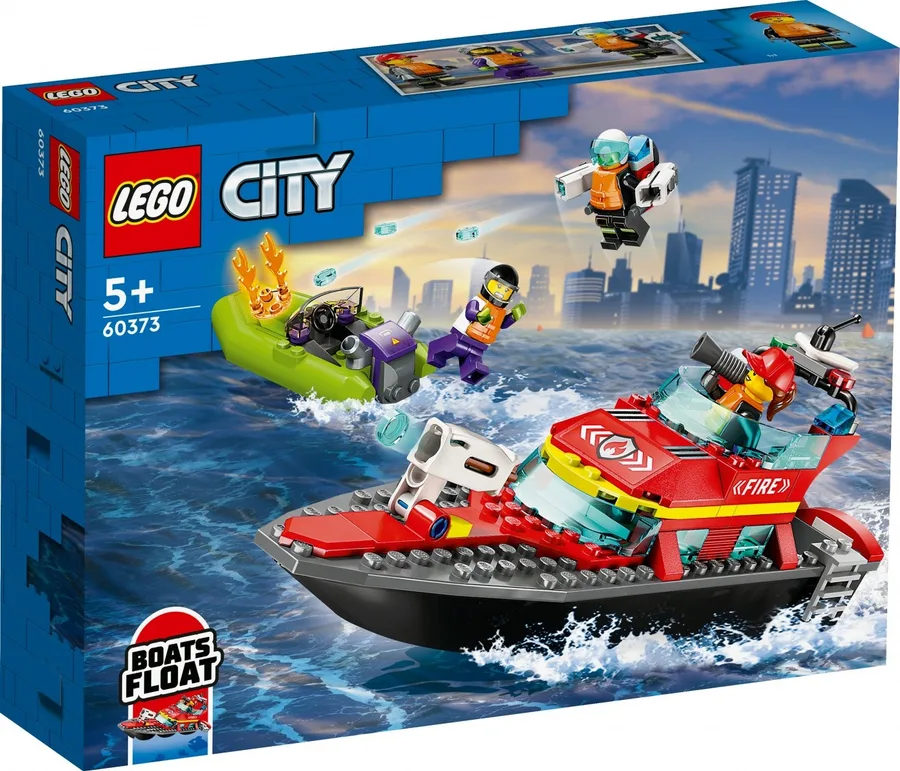 LEGO Klocki City 60373 Łódź strażacka — zdjęcie producenta LEGO Klocki City 60373 Łódź strażacka — zdjęcie producenta