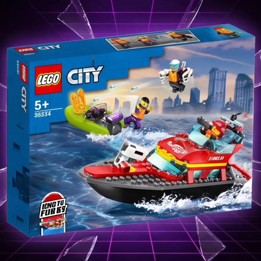 LEGO Klocki City 60373 Łódź strażacka — zdjęcie główne, smartu.eu LEGO Klocki City 60373 Łódź strażacka — zdjęcie główne, smartu.eu