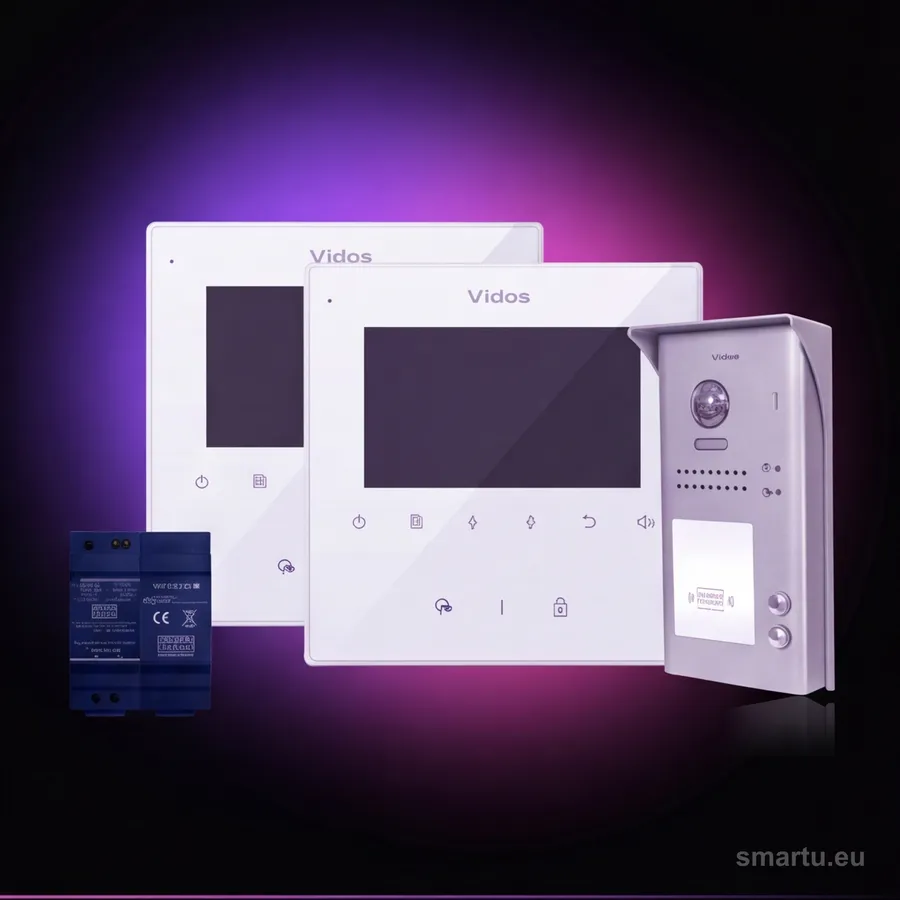 VIDOS DUO wideodomofon 2-rodzinny 2x M1022W S1102A RFID 4,3 cala zestaw VIDOS DUO wideodomofon 2-rodzinny 2x M1022W S1102A RFID 4,3 cala zestaw