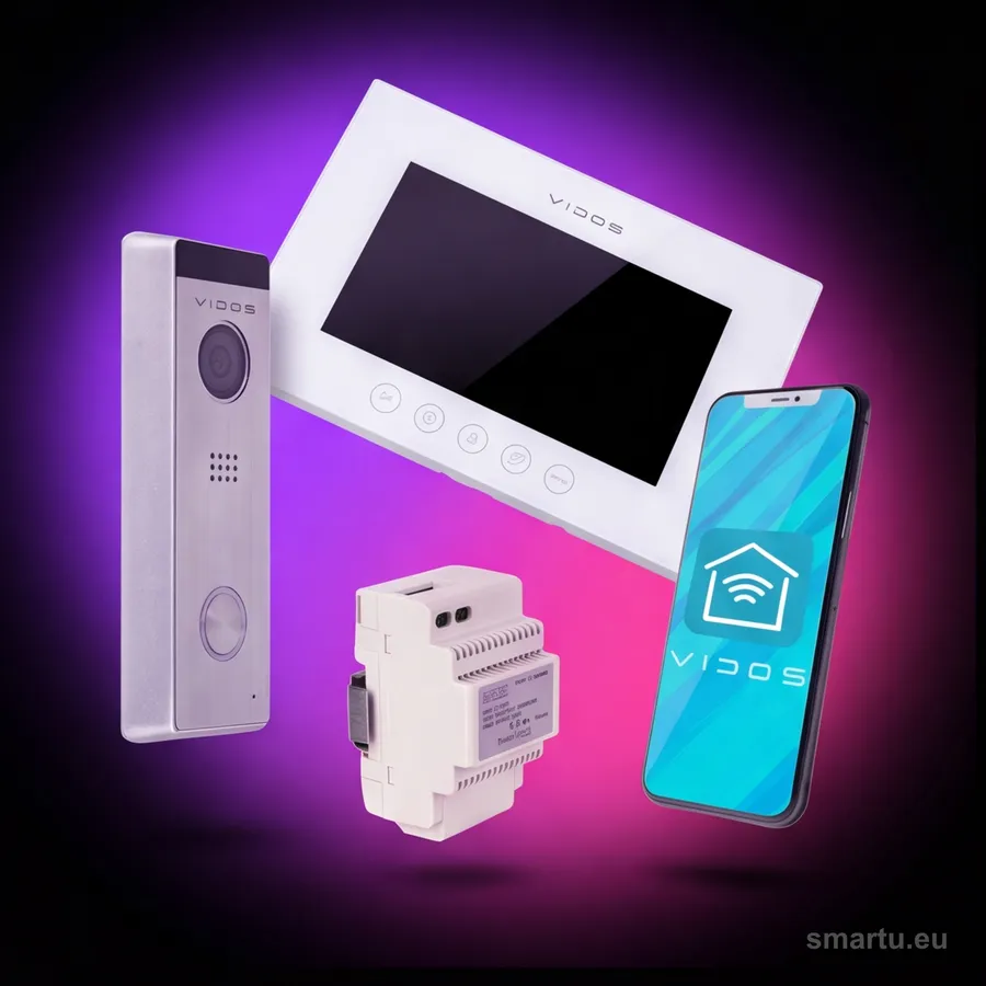VIDOS X M11W-X S10 wideodomofon WiFi 7 cali FullHD dotykowy Android iOS IP65 microSD zestaw