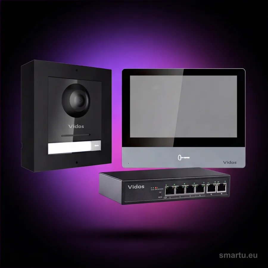 VIDOS ONE M2020 S2101 wideodomofon IP 7 cali 1080p PoE natynkowy jednorodzinny zestaw