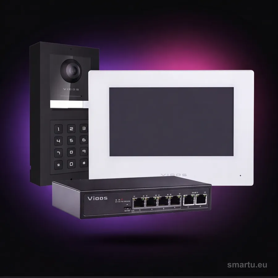 VIDOS ONE X160 M2010W wideodomofon IP zestaw jednorodzinny monitor 7 cali WiFi szyfrator PoE