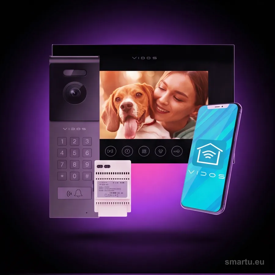 VIDOS X M11B-X S12D zestaw wideodomofonu WiFi 7 cali dotykowy monitor czarny aplikacja mobilna