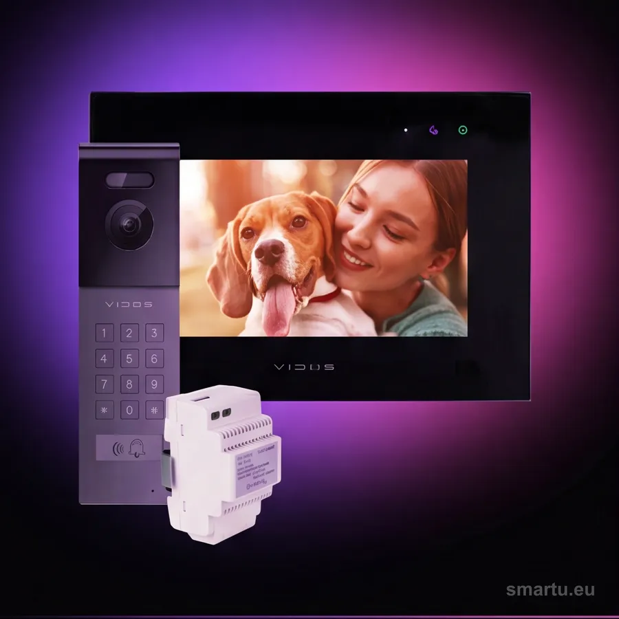 VIDOS X M10B-X S12D wideodomofon zestaw Wi-Fi 7 cali IP66 szyfrator kamera AHD 2MP