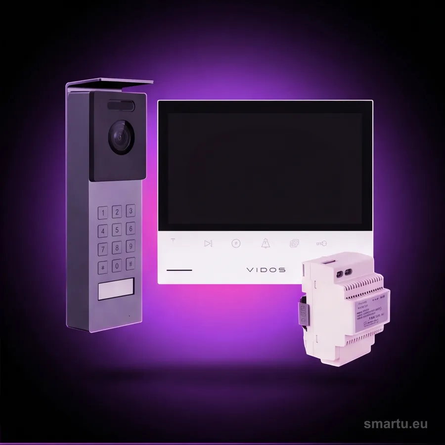 Zestaw wideodomofon VIDOS X S12D M13-XT TUYA WiFi monitor 7 cali szyfrator Zestaw wideodomofon VIDOS X S12D M13-XT TUYA WiFi monitor 7 cali szyfrator