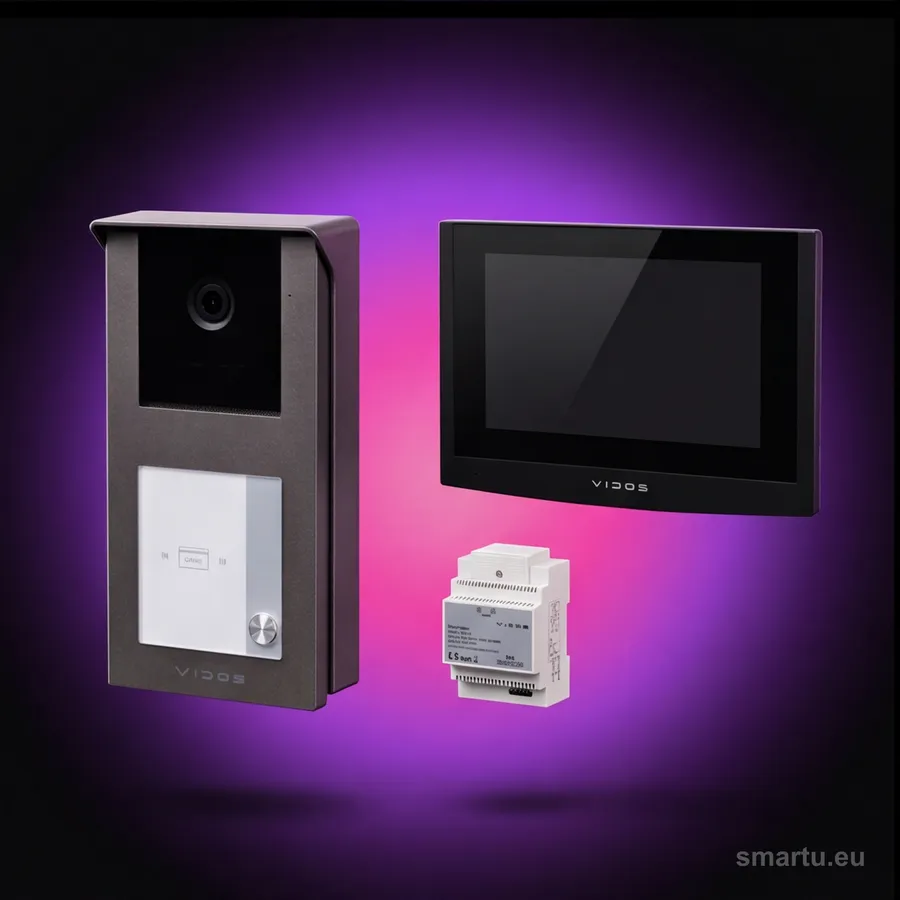 VIDOS 2IP wideodomofon zestaw S201-1 M200B-X WiFi dwuprzyciskowy IP monitor 7 cali VIDOS 2IP wideodomofon zestaw S201-1 M200B-X WiFi dwuprzyciskowy IP monitor 7 cali