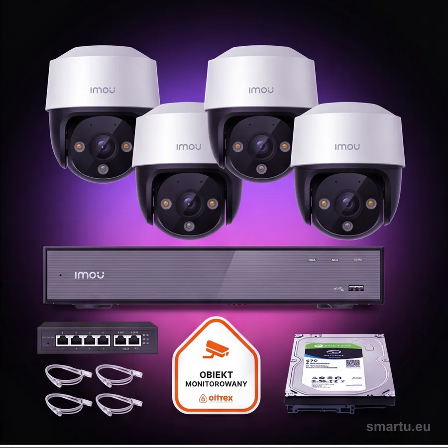 Zestaw monitoringu Imou 4x kamera Cruiser 4MP POE Zestaw monitoringu Imou 4x kamera Cruiser 4MP POE