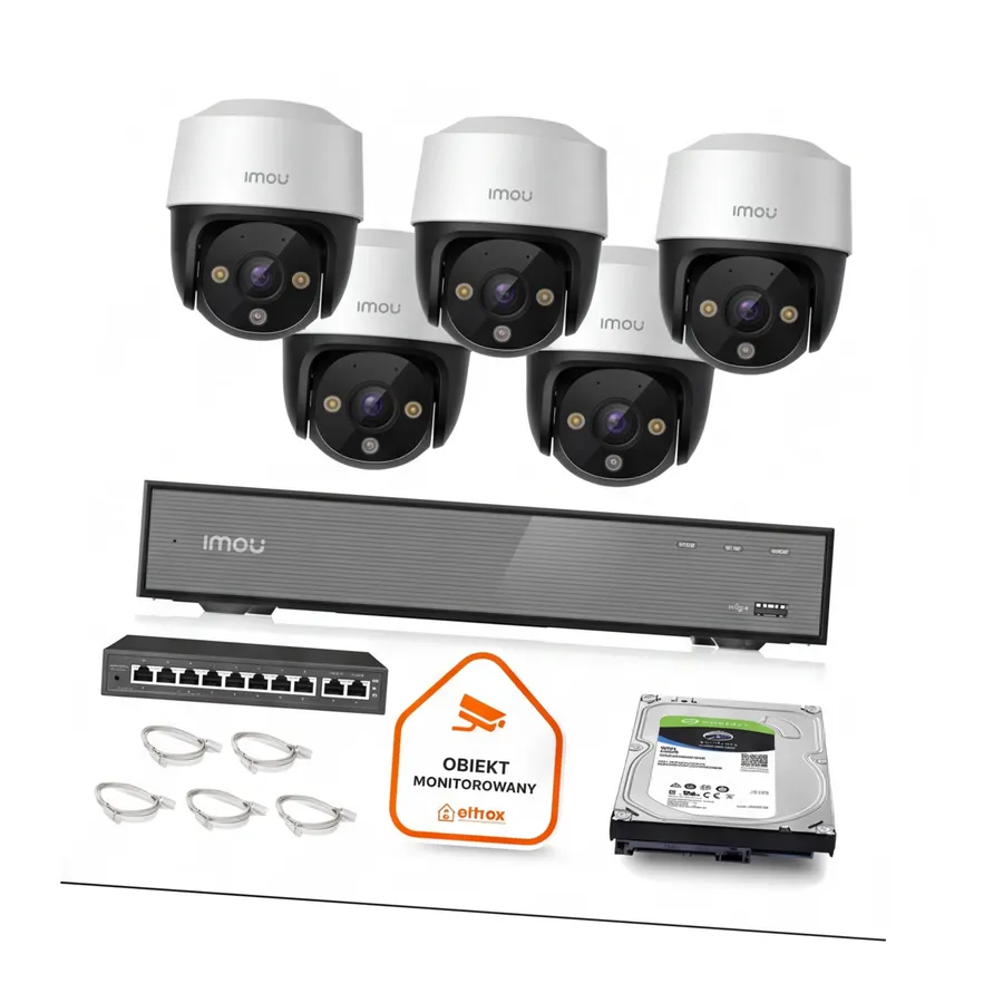 Zestaw monitoringu Imou 5x kamera Cruiser 4MP POE Zestaw monitoringu Imou 5x kamera Cruiser 4MP POE