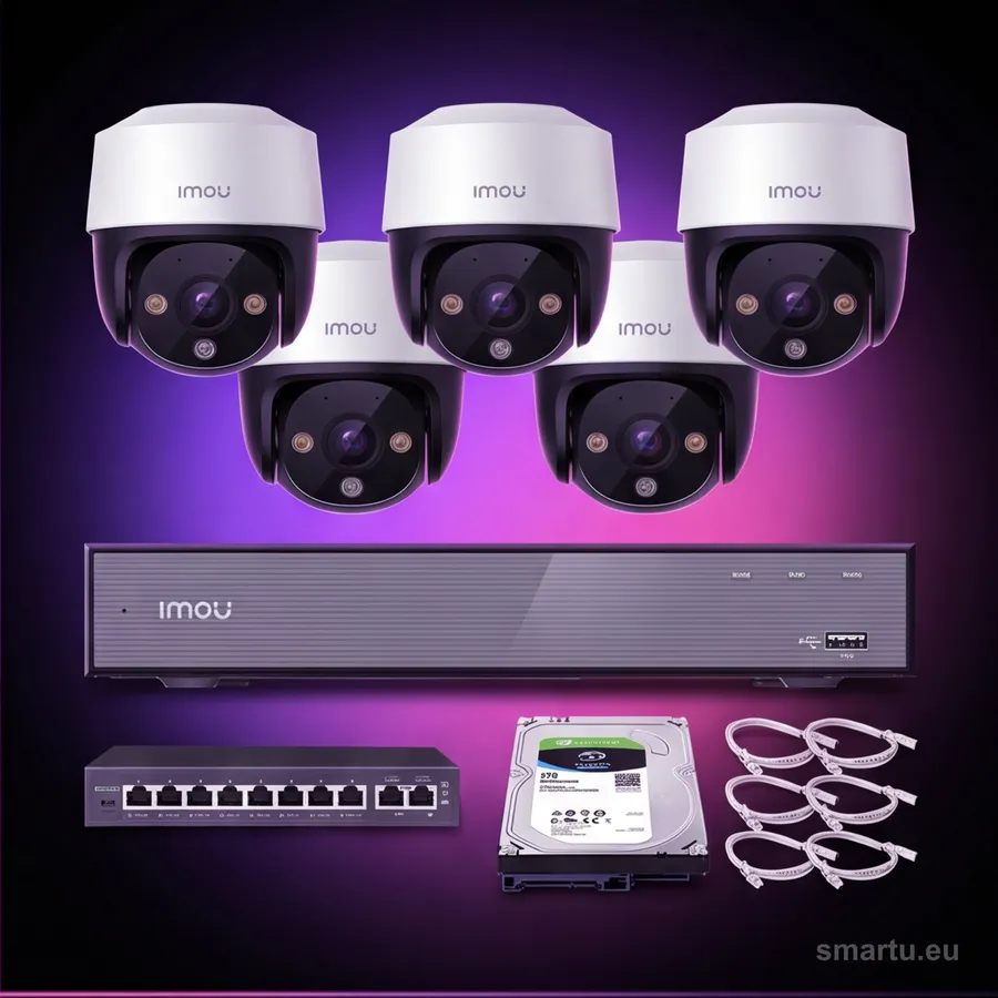 Zestaw monitoringu Imou 5x kamera Cruiser 4MP POE Zestaw monitoringu Imou 5x kamera Cruiser 4MP POE