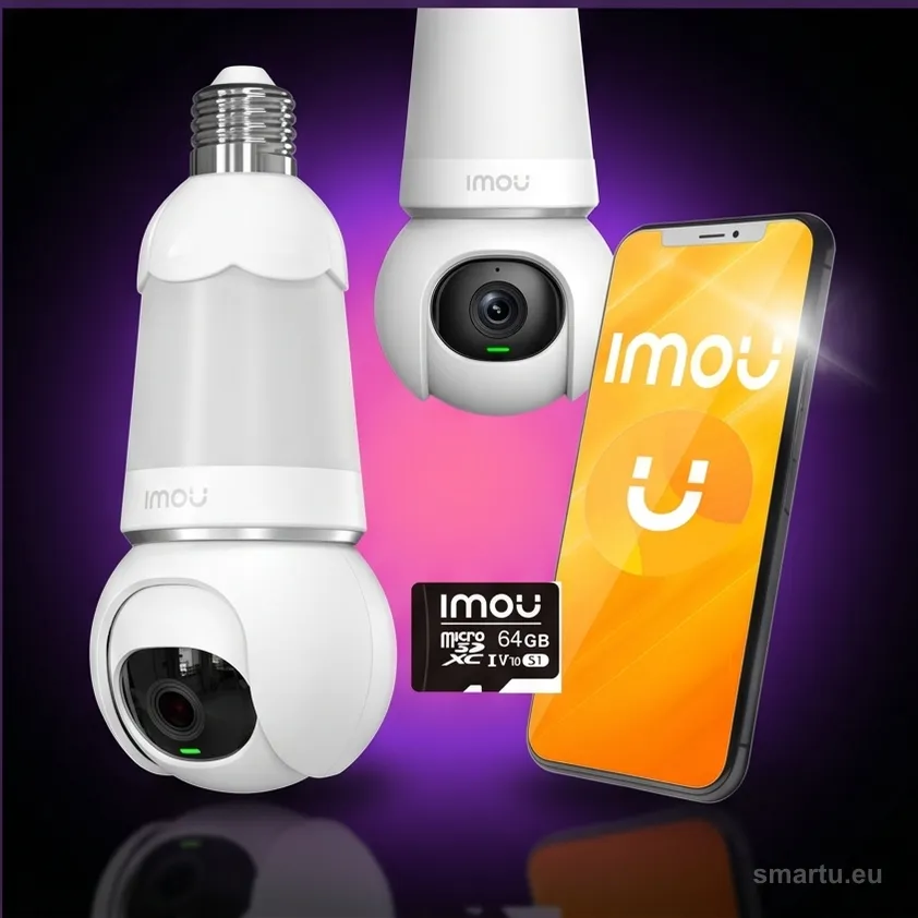 Kamera IP Imou kamera żarówka Bulb Cam 5MP IPC z kartą pamięci 64GB, ujęcie 1
