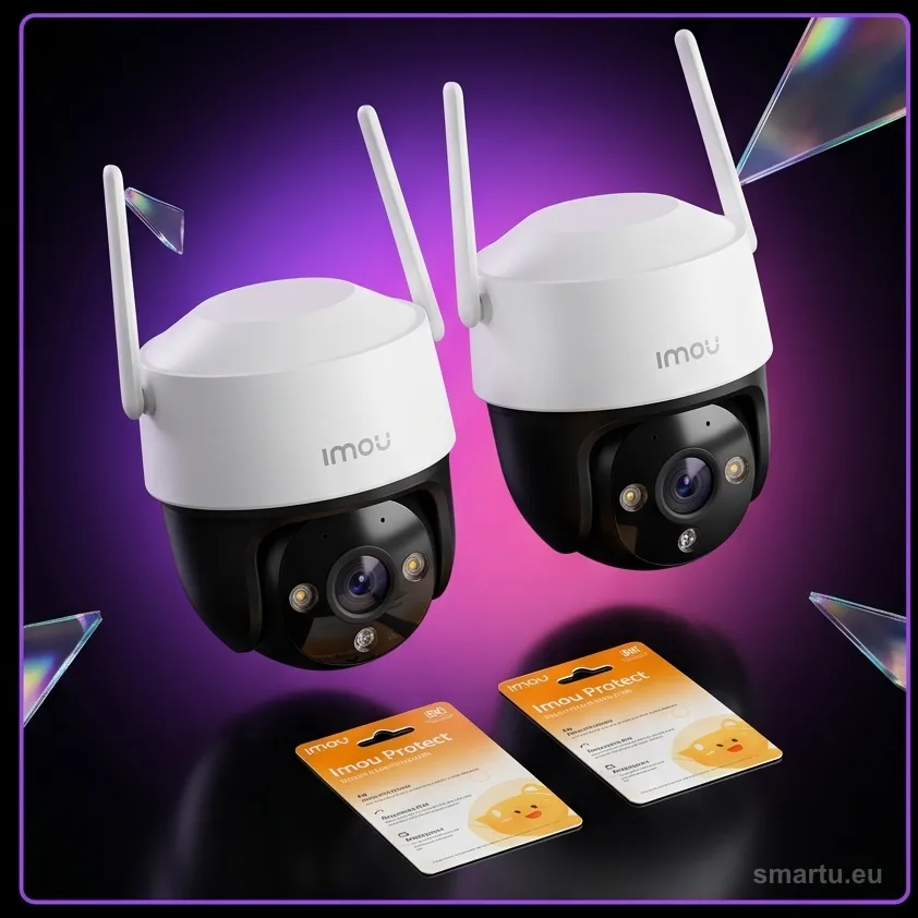 Imou Cruiser 2C 5MP zestaw 2 kamer IP Wi-Fi 6 obrotowe kolorowy obraz nocny Imou Protect