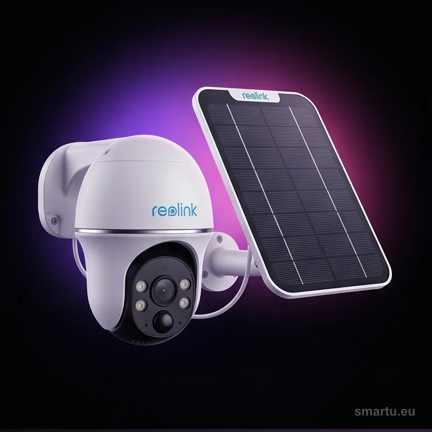 Kamera IP Reolink Argus Series B440 8MP z panelem solarnym, ujęcie 1