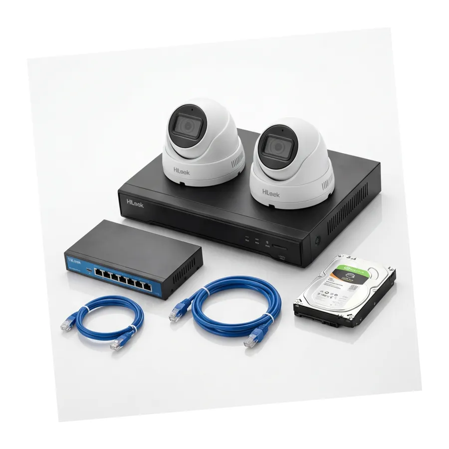 Zestaw monitoringu IP Hilook 2x kamera IPC-T260HA-LU 6MP Smart-hybrid Light Zestaw monitoringu IP Hilook 2x kamera IPC-T260HA-LU 6MP Smart-hybrid Light