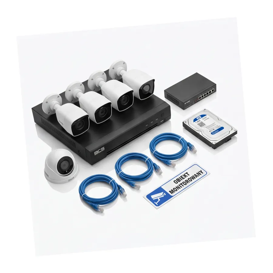 Zestaw monitoringu IP Hilook 4x kamera IPC-T260HA-LU 6MP Smart-hybrid Light Zestaw monitoringu IP Hilook 4x kamera IPC-T260HA-LU 6MP Smart-hybrid Light